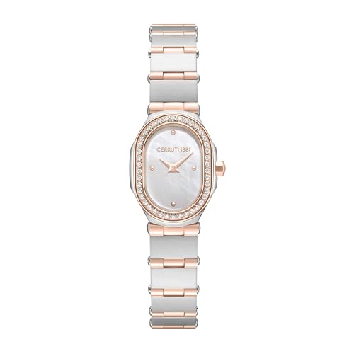 Cerruti 1881 - Montre Aosta - Quartz Mouvement de Montre - Largeur du boîtier: 29 mm - Acier Inoxydable - Rose Gold - 5 ATM