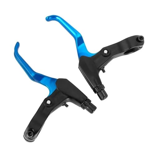 Leviers frein VTT bleu poignée freinage disque v-brake guidon 22mm