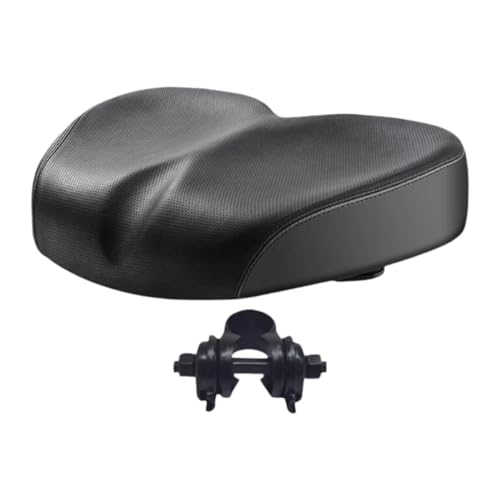 RNXRZANK Asiento con adaptador, sillín de confort mejorado para uso en exteriores e interiores, color negro