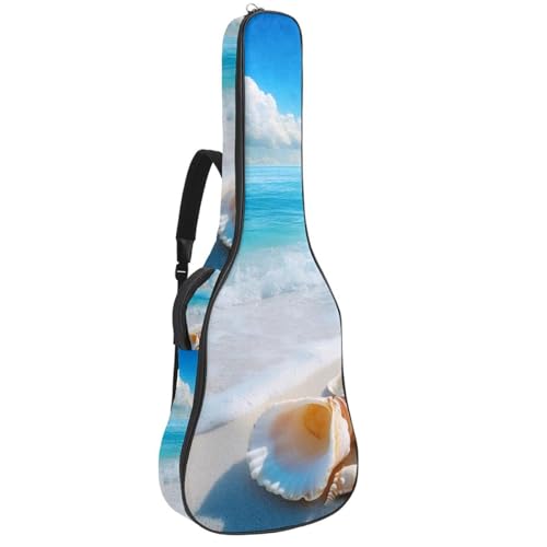 Sac à dos guitare basse étui étanche motif mer pour répétition