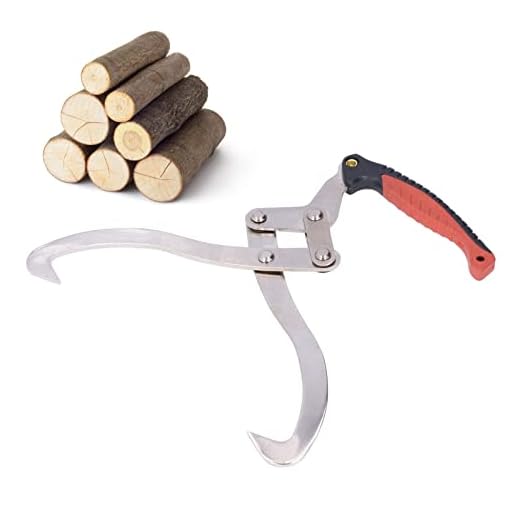 12 Em Pinças Antiderrapantes Do Aperto Do Log, Ferramenta Do Portador Das Pinças De Registro Para A Manipulação De Madeira Do Jardim