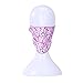 Produktbild nobrand Modeschal 4pcs Ice Silk Sonnencreme Radfahren Gesichtsmaske Laufen Wandern Fischen Sport Schals Fahrrad Training Masken (Color : Purple Flower, Size : 24 * 21cm)
