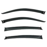 Para X4 F26 X4 F26 2013-2017, visera para ventana de automóvil, deflectores de lluvia, toldo, moldura de ventana lateral cromada.