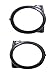 Riloer Front Lower Grille Fog Light Ring Cover Trim 51112695256 51112695255, Compatible with BMW M3 E46 2000-2006, Matte Black ABS Plastic Fog Lamp Bezels, 2 pcs Car Accessories (Left + Right)