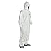 DuPont mens Hooded W/Elastic Wrists & Attached Boots Tyvek, White, X-Large US