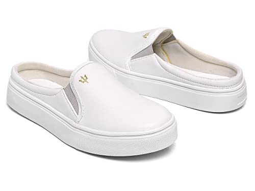 Tênis Feminino Mule Slip-On Sapato Sapatenis (37, Bordô)