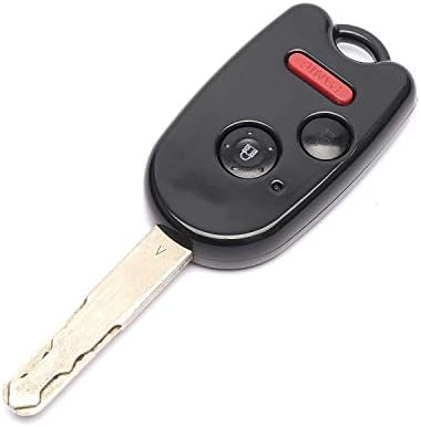STAUBER Best Honda Key Shell Replacement for Civic, Odyssey, and Crosstour/NO Locksmith Required Using Your Old Key and chip! (3 Button, Black)