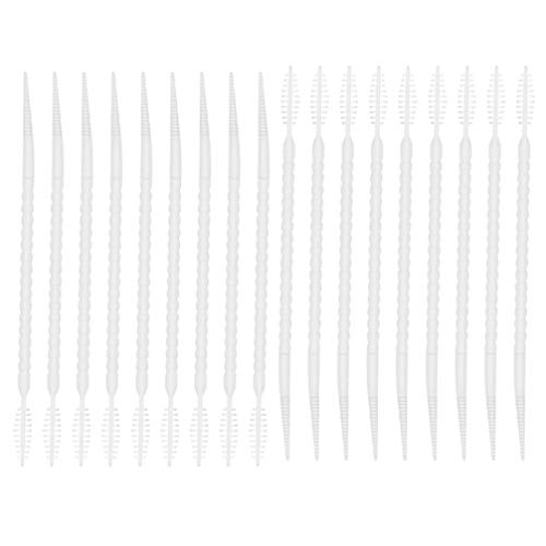 300 escovas interdentais de cabeça dupla, palitos de dentes de plástico para uso doméstico e viagens