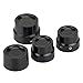 XMMT Black Front+Rear Axle Nut Cover Caps for Harley Sportster XL 883 1200 Models