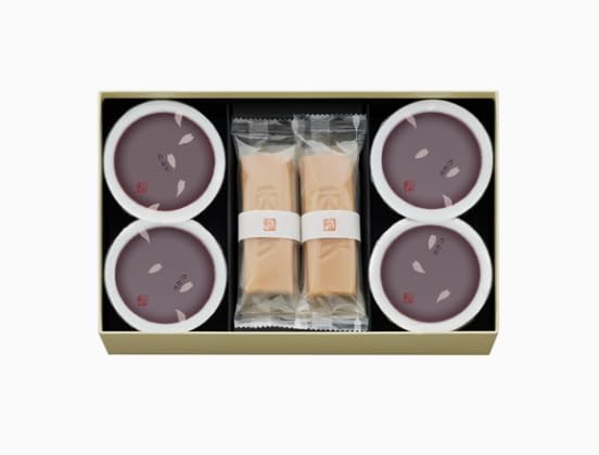 Amazon.co.jp: たねや 本生羊羹 春味・ふくみ天平詰合せ 各4個 SFY27