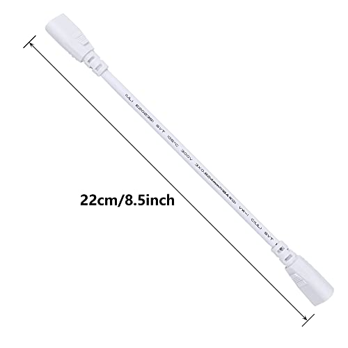 SinLoon UL-LP Certification T5 T8 LED Tube Connector Adapter Cable Wire 8.5 inch Male to Male End Extension Cord for Integrated LED Fluorescent Tube Light Bulb Lamp Holder (2-Pack 3Pin M/M) - Thumbnail 7