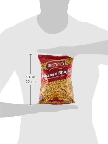 Image of Bikano Bhujia Spicy & Crispy Namkeen | Made with Husked Dew Moth Bean Flour & Chickpea Flour | Authentic Indian Snack with Traditional Spices - 200g