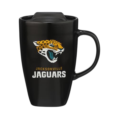 The Memory Company Officially Licensed NFL - Jacksonville Jaguars 15oz Square Mug with Logo