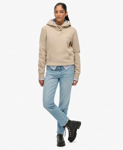 Superdry Para Mujer. W2012559A Sudadera Essential Logo Beige (M), Casual, AlgodóN - 4
