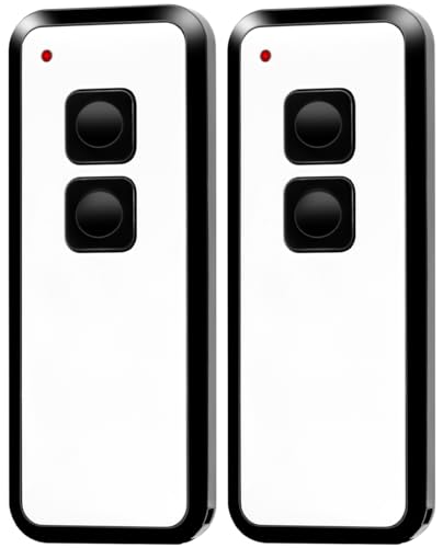 RUIZHI 433,92 MHz Mando a distancia para puerta de garaje, 2 piezas de repuesto para puerta de garaje compatible con Novotron 522, 524, 502 MAX43-2, transmisor manual, 2 canales