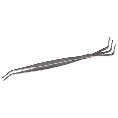 Kikyo Bonsai Root Rake + Tweezers, 2 In 1 Stainless Steel Bonsai & Gardening Tool Soil Bonsai Tree For Outdoor, Default, Defult #TOP2