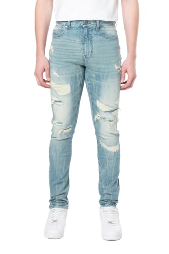 Vintage Washed Jet Black Men's Jeans by Smoke Rise