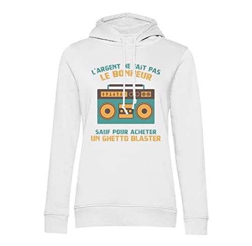 Sweat à capuche Radio-Cassettes idée cadeau anniversaire original pour mélomane