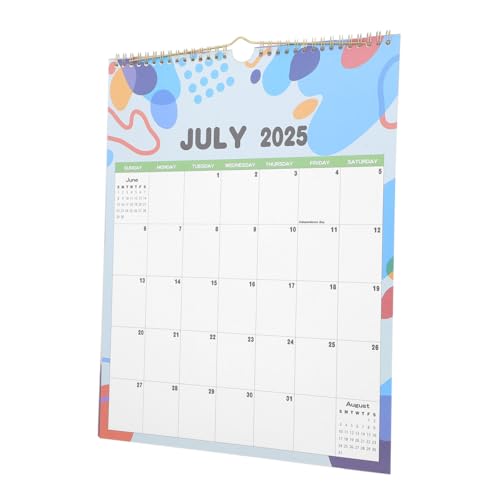 UTHCLO Parete Mesi Mensile Spirale Con Blocchi Date Grandi Per Ufficio Famiglia e Pianificazione Personale