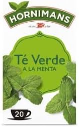 Refreshing Green Tea with Mint T  Verde con Menta, 20 Tea Bags per Box - Value Pack of 4 Boxes 80 Bags Total