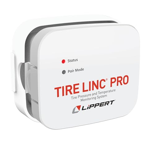 Lippert Tire LINC PRO RV Tire Pressure/Temperature Monitoring System (TPMS) 4-Tire Bundle with External Stem Sensors Repeater and Dock #2024115889