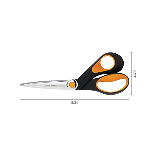 Fiskars 175800-1002 Razor-Edge Softgrip Scissors, 8 Inch, Black #TOP2