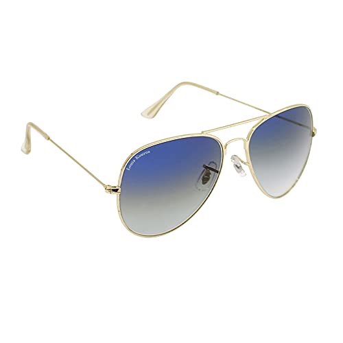 Image of Louis Kouros Armstoner Aviator Classic Trendy 3026 sunglasses | Mirror Lens | 400 UV Protected | For Men's Women's | Medium | 62mm Lens Width