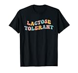 Tolerante a la lactosa. Divertido amante de la leche, amante de los lácteos diciendo por los tolerantes a la lactosa, intolerantes a la lactosa que aman beber leche, helado, queso, productos lácteos, yogur. Incluso aquellos con intolerancia a la lactosa pueden reír de sí mismos y ir por cremoso y lechoso.