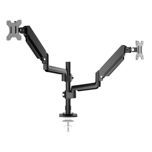 Support de bureau pour écrans LCD pivotant inclinable gain de place