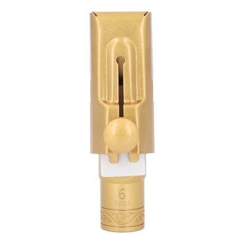 Soprano Saxophone Mouthpiece Model 6 Gold Plated Brass Metal Sax Saxophone Mouthpiece B Flat Soprano Sax Mouthpiece Musical Instruments Accessory