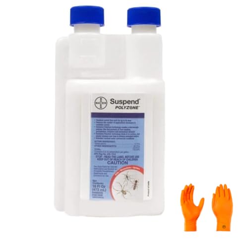 Suspend PolyZone Insecticide: 90-Day Pest Control with Deltamethrin for Resilient Protection Against Ants Bedbugs and More HACCP Certified (16 oz)