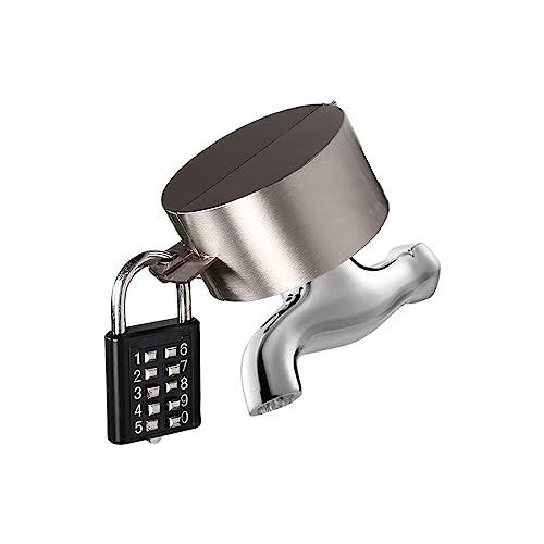 Wasserhahn Schlossabdeckung für Den Außenbereich, Edelstahl Wasserschloss Für Außenwasserhähne,außerhalb Wasserhahn Schloss Abdeckung,erhindert Wasserdiebstahl und stoppt unbefugte Wassernutzung