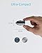 Anker 320 Car Charger (24W II), Mini Aluminum Alloy Dual USB with Blue LED for iPhone16 15 14 13 12 Series, iPad Pro/Air 2/Mini, Galaxy and More - Not Compatible with Quick Charge (Black)