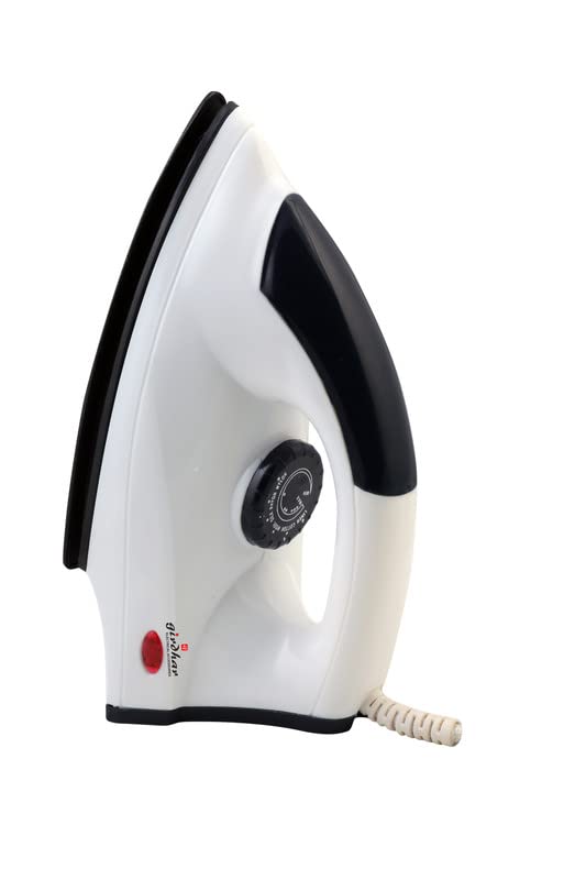 Girdhar 750 watt Light Weight Dry Iron With American Heritage Non Stick Sole Plate, Aerodynamic Design, Easy Grip Temperature Knob & 1 years Warranty (Duster Blue)