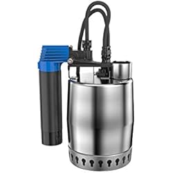 Bomba sumergible de aguas residuales, modelo Unilift KP 150 AV 1, caudal máx. 2,36 l/s, diámetro máximo de particulas 10 mm, 1.3A, 21,5 x 14,9 x 23,6 centímetros (Referencia: Grundfos 011H1400)