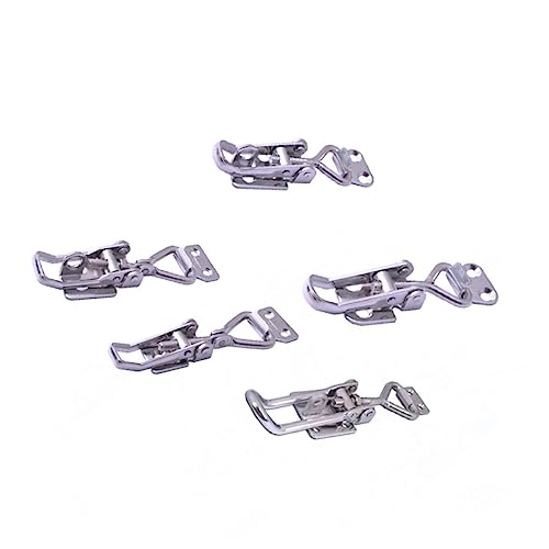 Unomor Adjustable Clamp Stainless Steel Latch Latch Clamp for Trucks and Trailers Metal Spring-loaded Security Easy Installation and Operation