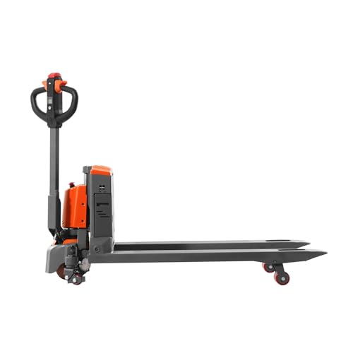 Tory Carrier Full Electric Power Pallet Jack 3300lbs Capacity Lithium Battery Electric Pallet Trucks 48" x27" Fork Size-Blue Style