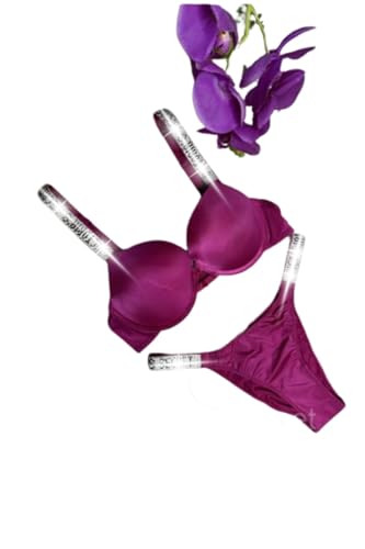 Image of Women Girl's Plain Cotton Padded Push-up Wireless Underwired Sports Non Padded Regular V Secret Everyday Wear Stylish Wired Non-Wired Full Coverage T-Shirt Solid Bra Underwear Lingerie Set