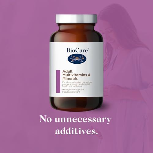 BioCare Adult Multivitamins & Minerals - One-A-Day Comprehensive Vegan Formula - for Energy, Immunity, Nervous System & Bone Support - 99 Capsules - Image 2