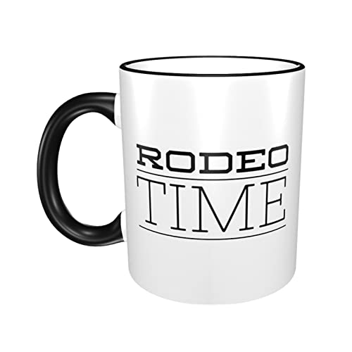Rodeo - Taza de café Rodeo Time - Cowboy Cowgirl Bronc Riding Bull Rider Atracción Hobby Saddle Boot Horse Competition…