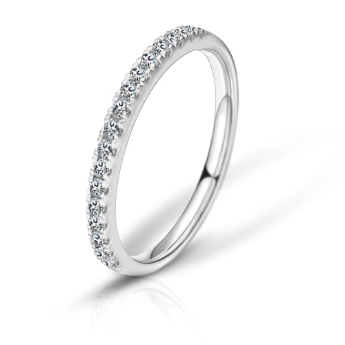 Moissanite Promise Engagement Rings for Women S925 Sterling Silver Wedding Rings Wedding Band for Women Promise Ring for Women