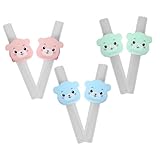 OFFIGAM 6個 シリコン製高齢者 妊婦 用柔軟吸管 吸いやすい角可能 軽量携帯便利 日常介護サポートに 入り