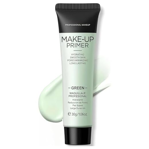 Colour Corrector Primer, Face Primers, Anti-Redness Makeup-Gripping Base, Green Color Corrector Primer for Redness & Blemishes, Pore-Minimizing & Hydrating Formula to Balance Skin Tone, Longwear