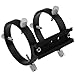 Astromania Adjustable Guiding Scope Ring Set with Plate - 80 mm Inside Diameter (Pair) - for Telescope Tube Diameter or Finders 53 to 79mm