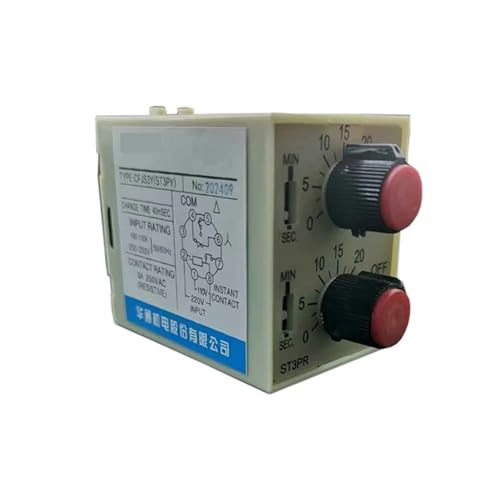 Relé temporizador eléctrico con doble ciclo on-off de 0.5 a 60S 2