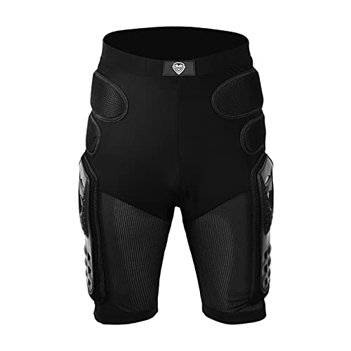 Calça de proteção para quadril com armadura de equitação Shorts com almofada protetora para motocicl
