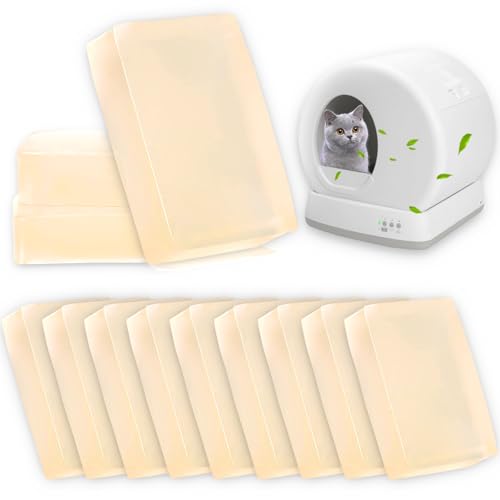 12 Packs Cat Litter Deodorizer Compatible with Meowant Self-Cleaning Cat Litter Box, Pet Deodorizer Odor Eliminator, Cat Litter Odor Control,Odor Removing Gel Suitable for MW-SC01/MW-SC02/LB02