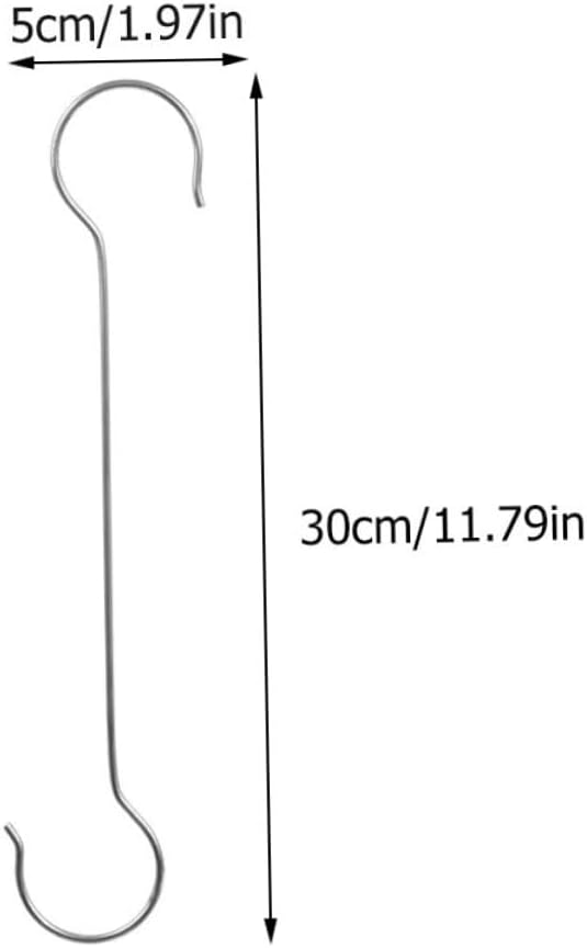 8pcs Silver s Hooks for Flowerpot Hanging Easy to Install Use for Plant Hangers and Home Decor