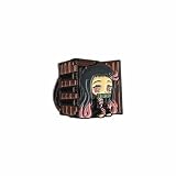 Demon Slaye Pins, Kamado Nezuko Pin, TV movies Gifts Brooch for Boys, Girls and Women (7)