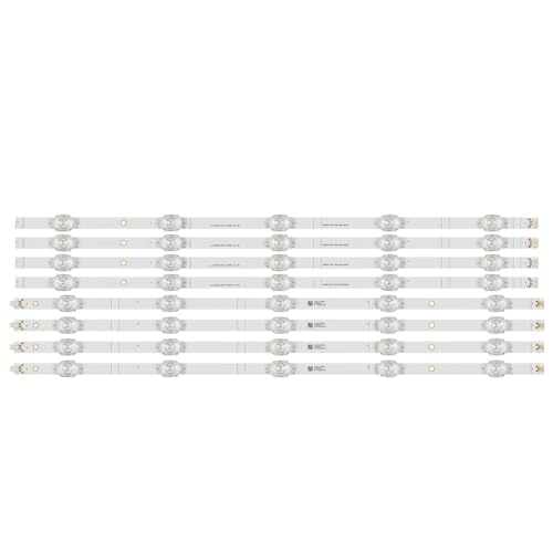 TVAAGHBCBR Bande de rétroéclairage LED, Kit 5/8, Compatible for Toshiba 55c350 55c350kb 55c350ls 55c350B JL.D550A1330-003BS-M HD550Y1U62-TOL6 SVH550FA(1set...